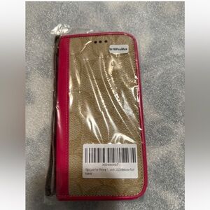 COACH iPhone 16 Pro Max Wallet Flip Phone case